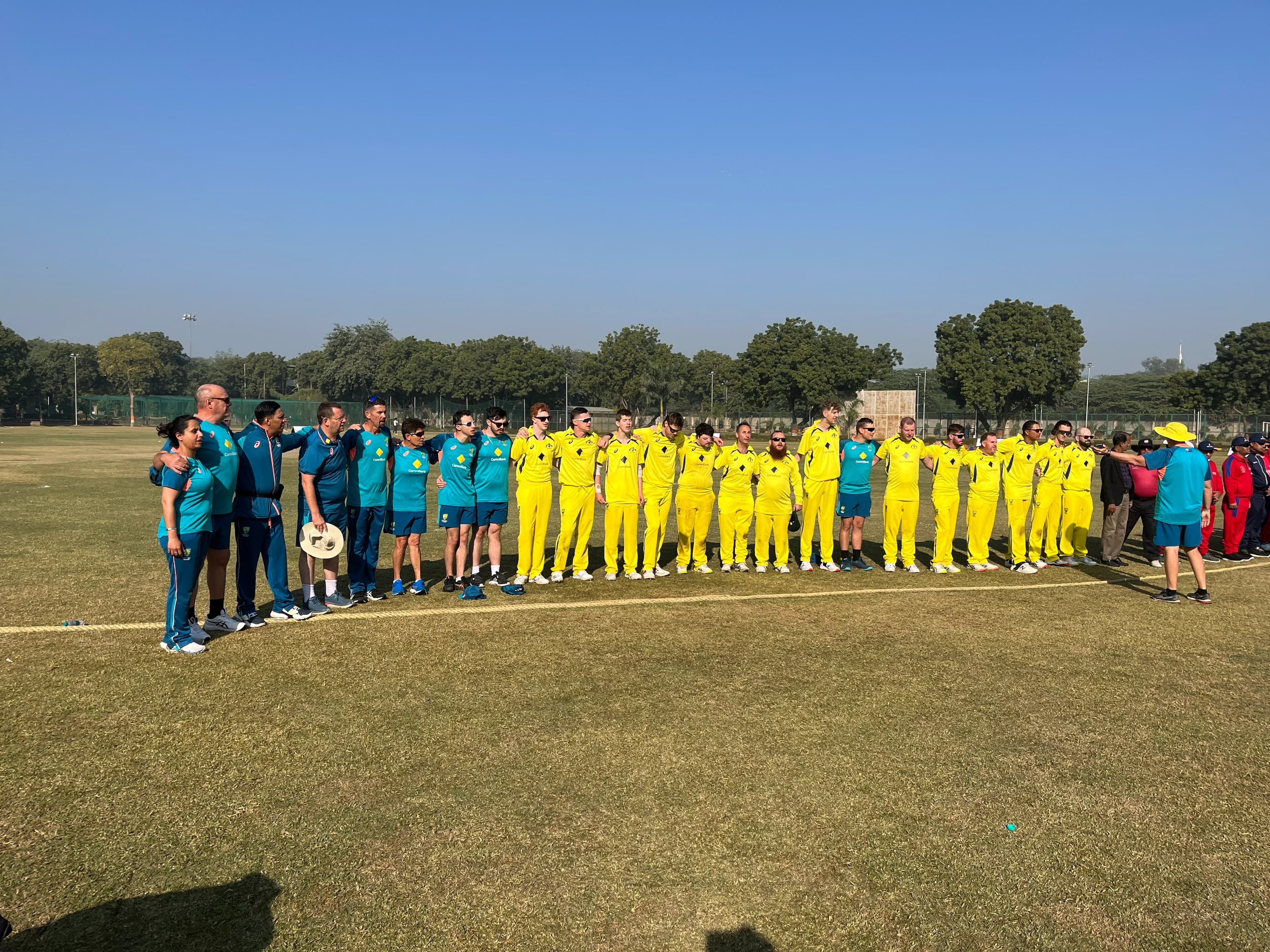  Sports physiotherapist  ,  T-20 world cup cricket , Australian Cricket team playing against Nepal in Delhi , Dec 2022